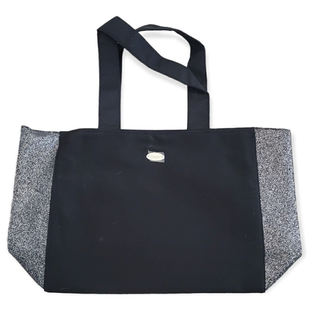 Coach Fragrance Black Fabric & Glitter Tote